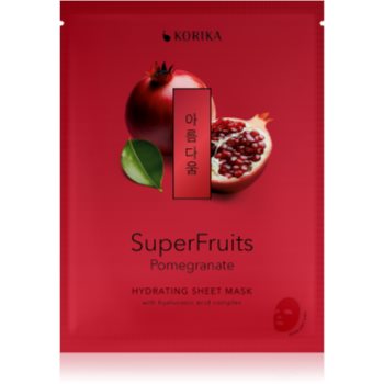 KORIKA SuperFruits Pomegranate - Hydrating Sheet Mask mască textilă hidratantă - imagine 2